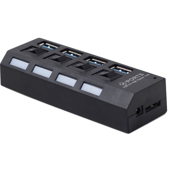 Gembird UHB-U3P4-22 USB Hub 4-Port USB 3.0 συμβατό με USB-A image 2
