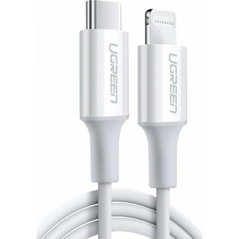CABLE UGREEN US171 USBC/I6 18W 1M PD WHT