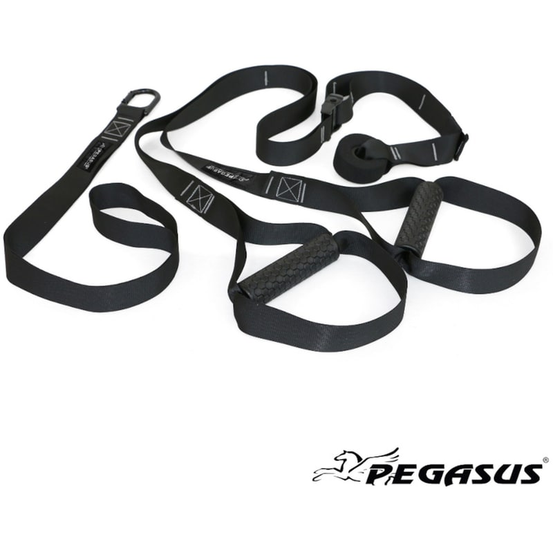 Ιμάντες Γυμναστικής Pegasus Suspension Trainer Β 0999 - Μαύρο φωτογραφία