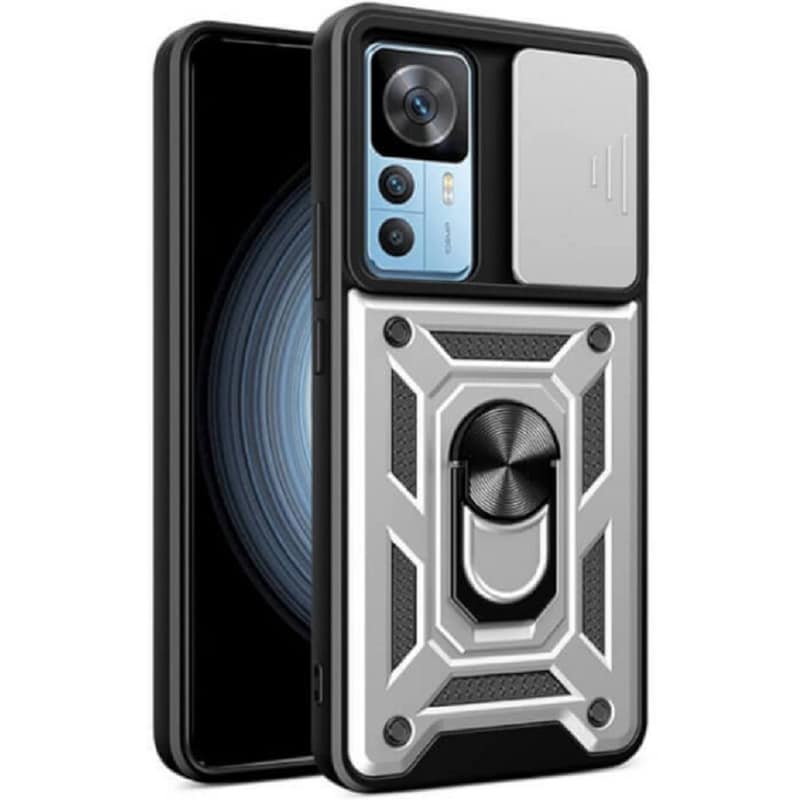 BODYCELL Θήκη Xiaomi 12T/12T Pro - Bodycell Armor Slide - Ασημί