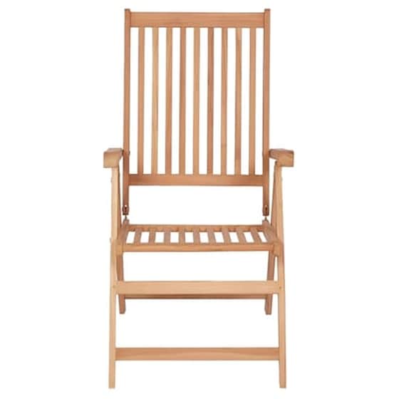 Vidaxl Καρέκλες Κήπου Ανακλινόμενες 6 Τεμ. Από Μασίφ Ξύλο Teak image 3