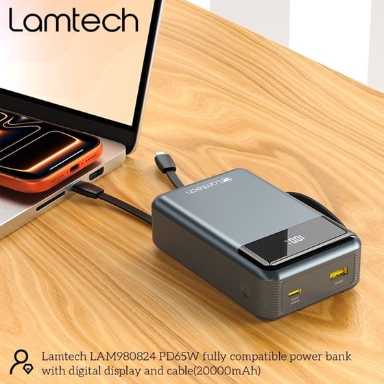 Powerbank Lamtech LAM980824 20.000 mAh 65W - Blue image 5