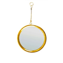 Στρογγυλός Επιτοίχιος Καθρέπτης Χρυσός Σιδερένιος 730cm Msa Round Gold Wall Mirror