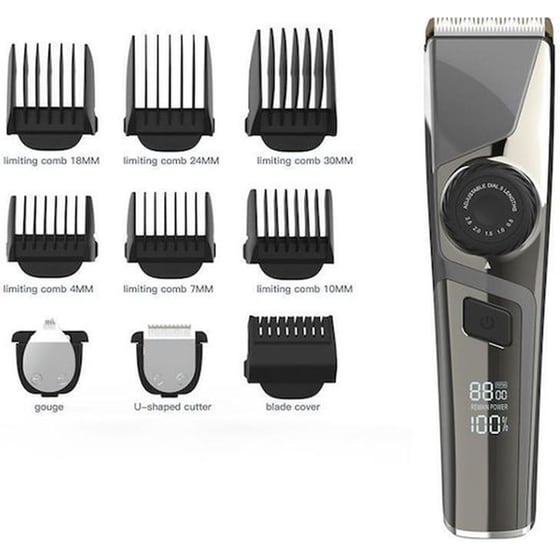 XΟ CF16 Κουρευτική Μηχανή Επαναφορτιζόμενη Γκρι image 1