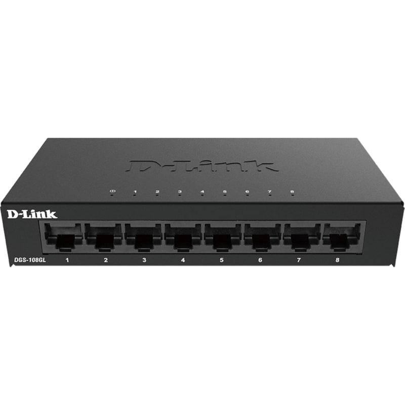 DLINK Διανομέας Δικτύου D-Link Switch με 8 θύρες Gigabit DGS-108GL - Μαύρο