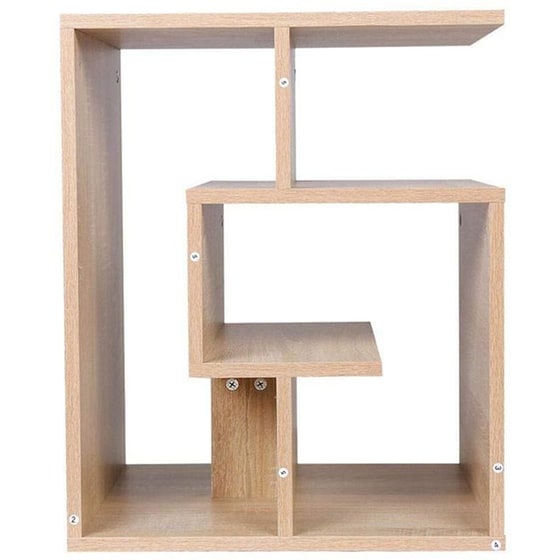 Βοηθητικό Τραπεζάκι Bakaji με 4 Ράφια από Mdf 02839552 45x40x55 cm - Καφέ image 1