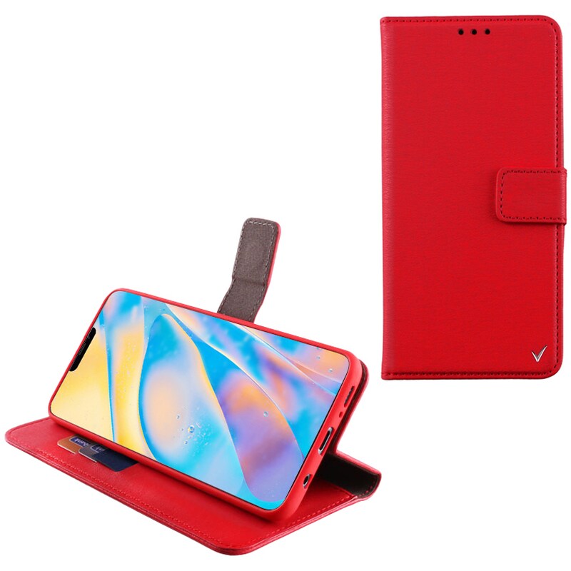 Θήκη Apple iPhone 12 Mini - Volte-tel Allure Magnet Book Stand Clip - Red