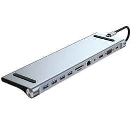 Docking Station Powertech BYL-2003 11 ports - Γκρι