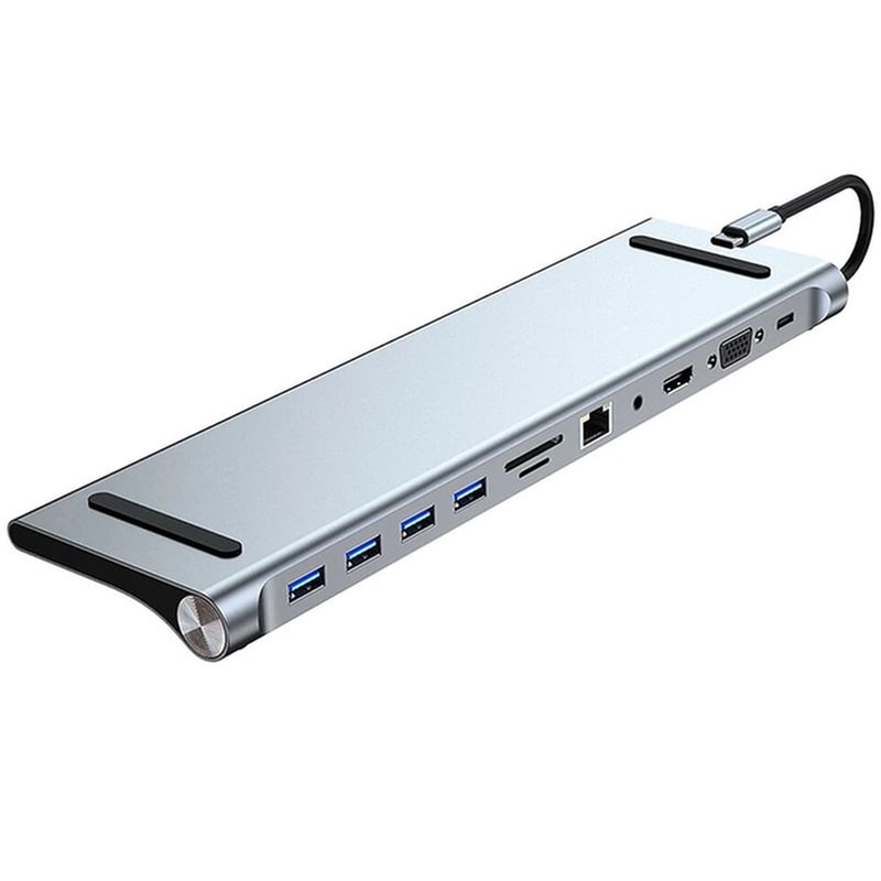 POWERTECH Docking Station Powertech BYL-2003 11 ports - Γκρι