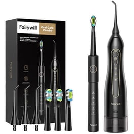 Ηλεκτρική Οδοντόβουρτσα και Flosser FAIRYWILL FW-E11 + FW-5020E - Μαύρο