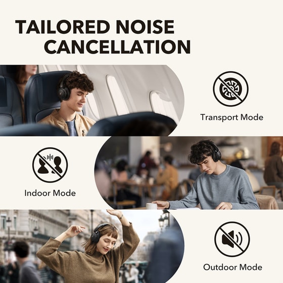Anker Life Q30 a3028011 Gaming Ασύρματα Ακουστικά ANC Bluetooth Μαύρα image 5