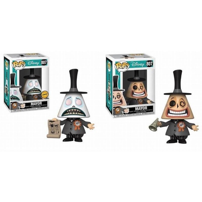 Φιγούρα Funko Pop! Disney: The Nightmare Before Christmas - Mayor With Megaphone And Chase (2-Pack) 807