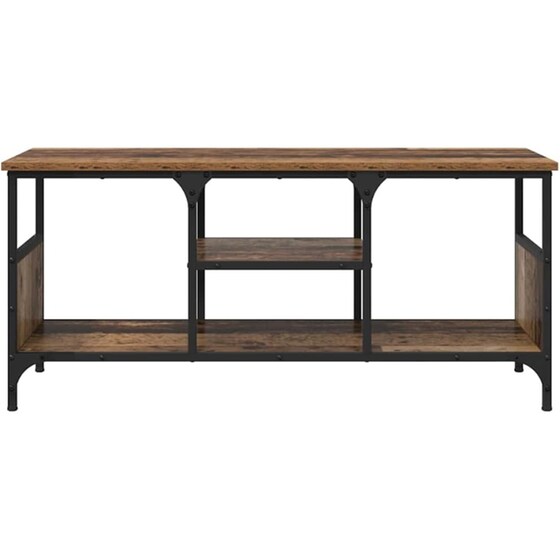 Έπιπλο Τηλεόρασης VidaXL 100 x 35 x 45 cm - Παλαιωμένο Ξύλο image 4