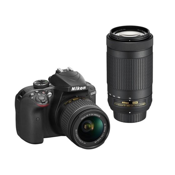 NIKON D3400 Double Kit 18-55mm μαζί με 70-300mm VR image 0
