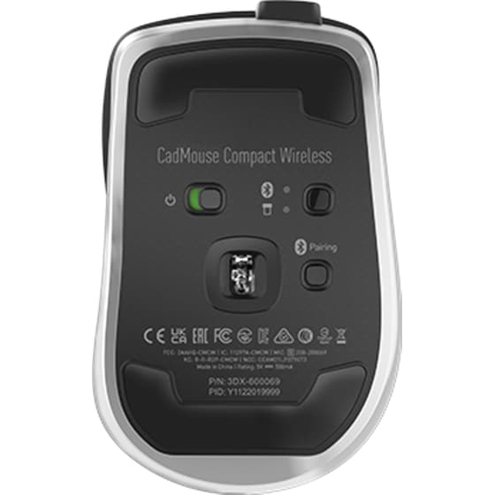 3D Connexion Cadmouse Compact Ασύρματο Standard Ποντίκι Μαύρο image 6
