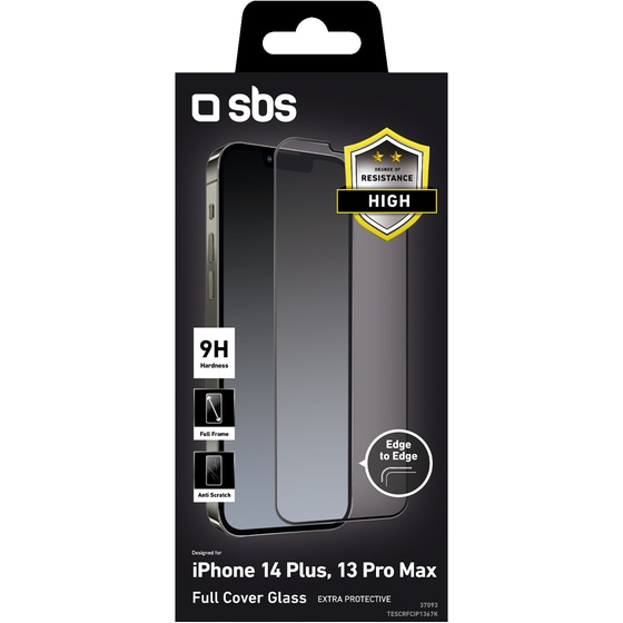 Προστατευτικό οθόνης Apple iPhone 13 Pro Max/iPhone 14 Plus - Sbs Tempered Glass Black image 1