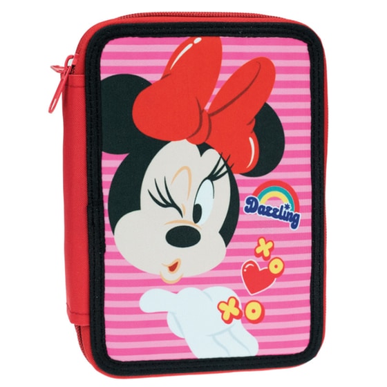 Κασετίνα Παραλληλόγραμμη Gim Minnie Comfy Routine Διπλή image 0