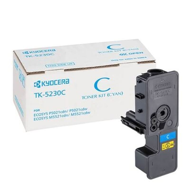Kyocera Ecosys M5521mfp/p5021 Toner Hc Cyan (tk-5230c) (kyotk5230c)