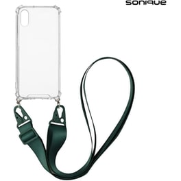 Θήκη Apple iPhone XR - Sonique με Strap Armor Clear - Πράσινο