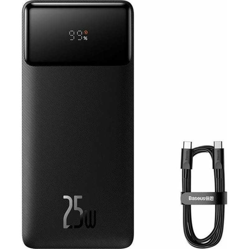 Powerbank Baseus Bipow 20.000mAh 2x USB-Α, USB-C 25W - Μαύρο