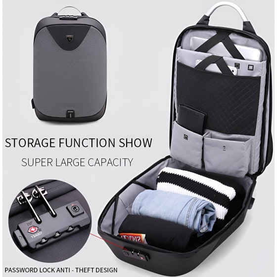 Τσάντα Laptop Arctic Hunter B00208 15.6" Αδιάβροχη - Γκρι image 1