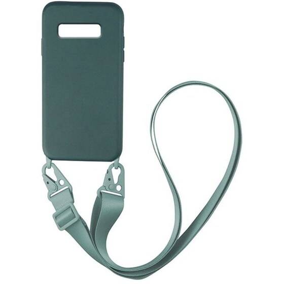 Θήκη Samsung Galaxy S10 - Sonique Carryhang Liquid Silicone Strap - Πράσινο image 0