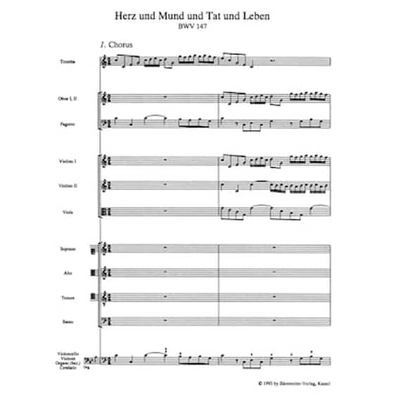 Βιβλίο Για Σύνολα Barenreiter Bach - Heart - Lips, Thy Whole Behaviour [pocket Score] image 2