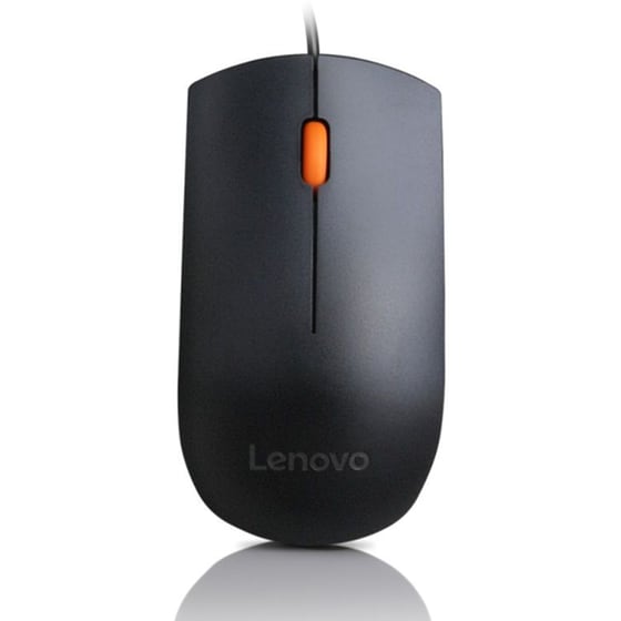 Lenovo Mouse Wired 300 Usb Ενσύρματο Ποντίκι Μαύρο image 2