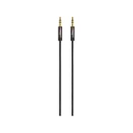 Καλώδιο Ήχου TECC Premium Stereo Aux 3.5mm jack - Μαύρο