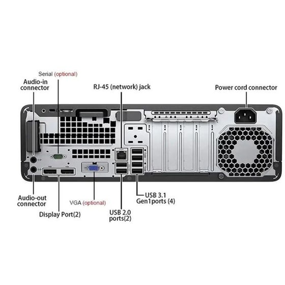 Refurbished Desktop HP Prodesk 600 G4 SFF (Core i5-8400/8GB/240GB SSD/UHD Graphics 630/Win10Pro) | Grade A image 1