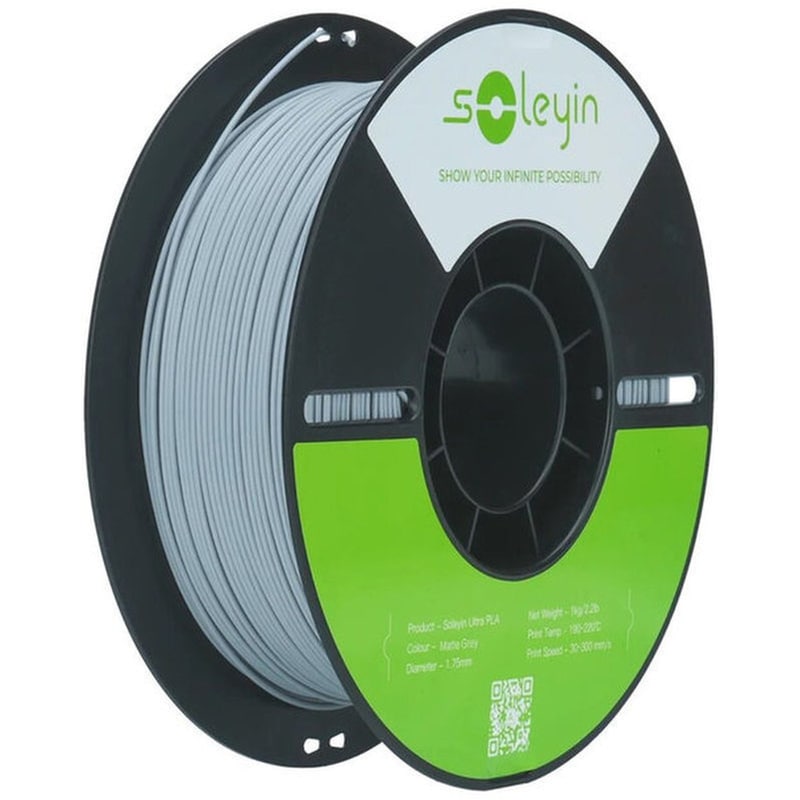 Νήμα 3D Εκτυπωτή Creality Soleyin 1kg 1.75mm - Γκρι