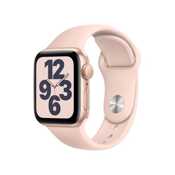 Apple Watch SE 40mm Aluminum Gold Sport Band Pink image 1