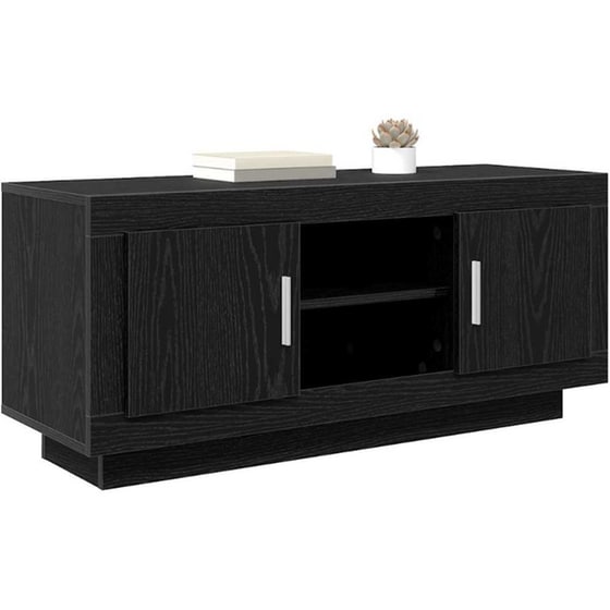 Έπιπλο Τηλεόρασης VidaXL 102 x 35 x 45 cm - Μαύρη Οξιά image 2