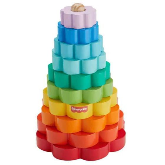 Fisher Price Wooden Ring Stacker Ξύλινη Πυραμίδα image 1