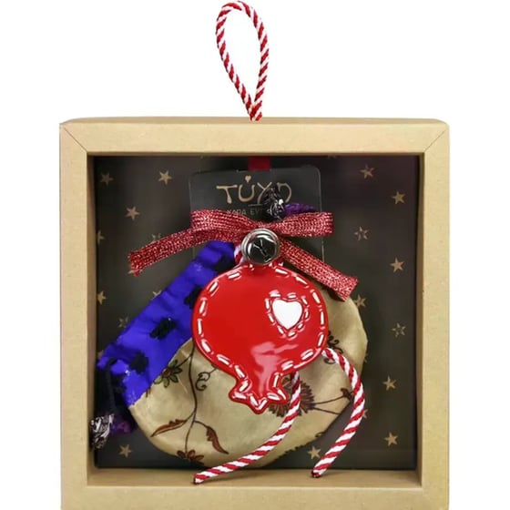 Γούρι Synchronia&nbsp;Κεραμικό&nbsp;Mini&nbsp;Ρόδι&nbsp;με Καρδιά 18cm image 2