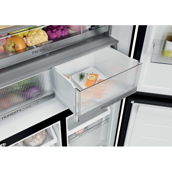 HAIER HCKR7819DWGB Total No Frost 459 Lt Μαύρο Ψυγείο Ντουλάπα image 12