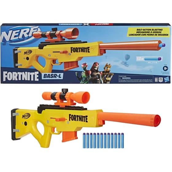 Εκτοξευτήρας Hasbro Nerf Fortnite BASR-L Bolt Action Clip Fed Blaster - Κίτρινο/Πορτοκαλί image 4