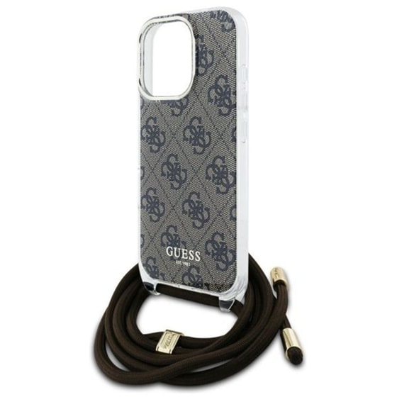 Θήκη Apple iPhone 16 Pro Guess Crossbody Cord 4G - Καφέ image 3