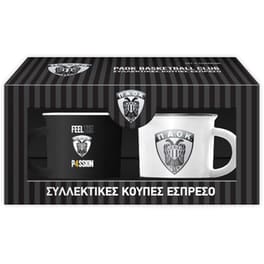 Κούπες&nbsp;Εσπρέσο&nbsp;Χάρτινη Πόλη&nbsp;ΠΑΟΚ Μπάσκετ 75ml (2 Τεμάχια)