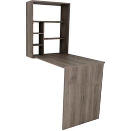 Γραφείο Βιβλιοθήκη 24Mall Latina από Μοριοσανίδα 59x90x154.2 cm - Καφέ