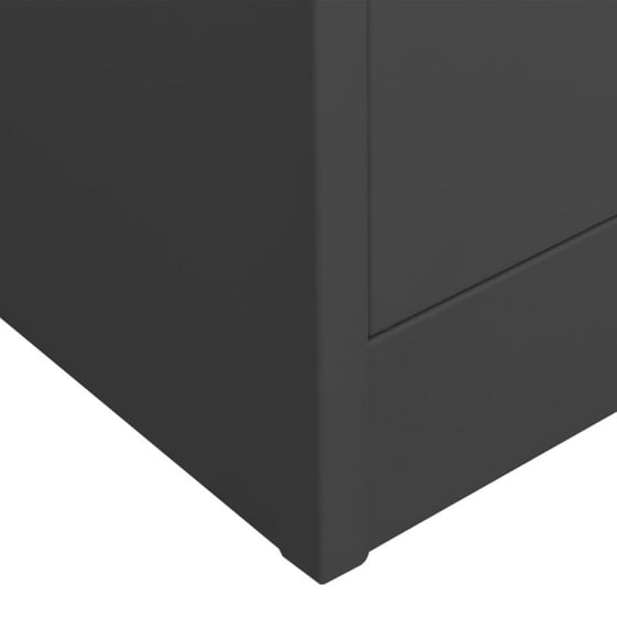 Ντουλάπα Γραφείου VidaXL από Ατσάλι 90x40x180 cm - Ανθρακί image 5