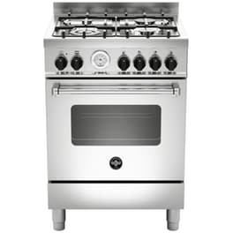 LA GERMANIA AMN664EXT (GPL) 56 Lt Inox Κουζίνα Μεικτή Υγραερίου