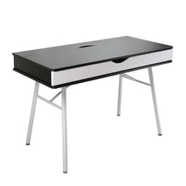 Γραφείο Μελέτης Woodwell από Μελαμίνη 115x55cm - Μαύρο/Λευκό