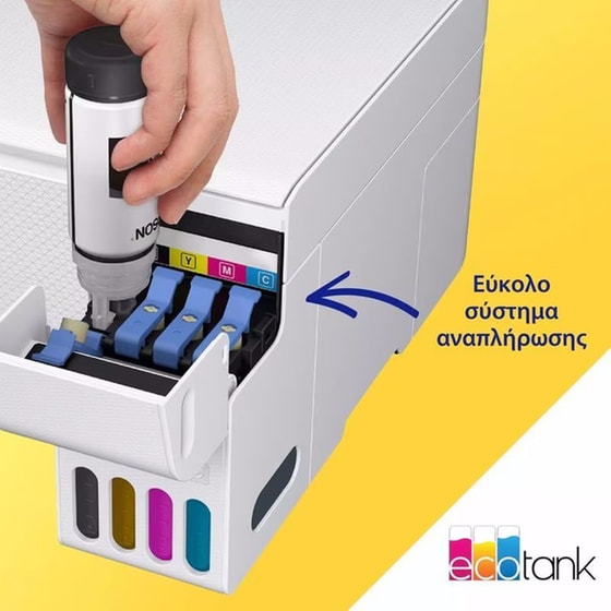 EPSON EcoTank L3276 Εχρωμο Πολυμηχάνημα Inkjet Α4 με δοχεία μελανιού, WiFi image 6