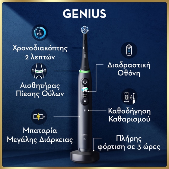 Ηλεκτρική Οδοντόβουρτσα ORAL B IO9 DUO Black Onyx & Rose Quartz image 11