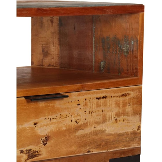 Έπιπλο Τηλεόρασης VidaXL Μασίφ  Ξύλο 118x35x45cm - Kαφέ image 4