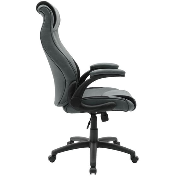 Καρέκλα Διευθυντική Bear Pakoworld από Δερματίνη - Γκρι image 3