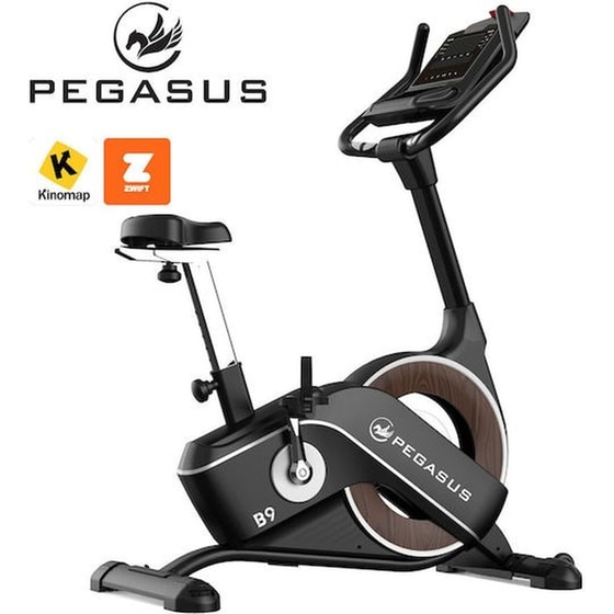 Όρθιο Ποδήλατο PEGASUS B9 Μαγνητικό Με Ροδάκια Μαύρο image 1