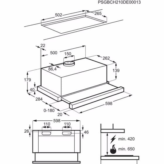 ELECTROLUX LFP326S 60 cm Inox Συρόμενος Απορροφητήρας image 5