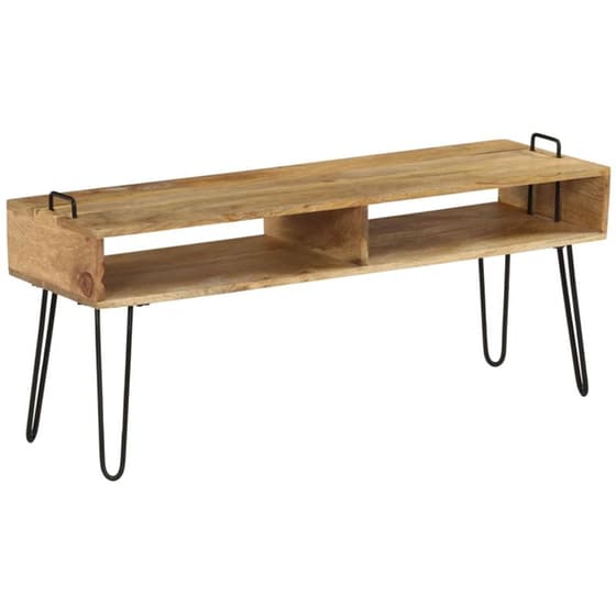Έπιπλο Τηλεόρασης VidaXL από Ξύλο 110x35x45cm - Kαφέ/Μαύρο image 7